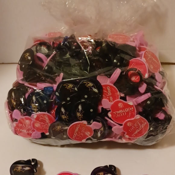 SPECIALLY BALTIMORE RAVENS RINGS WITH PINK RINGS - Picture 3 of 4